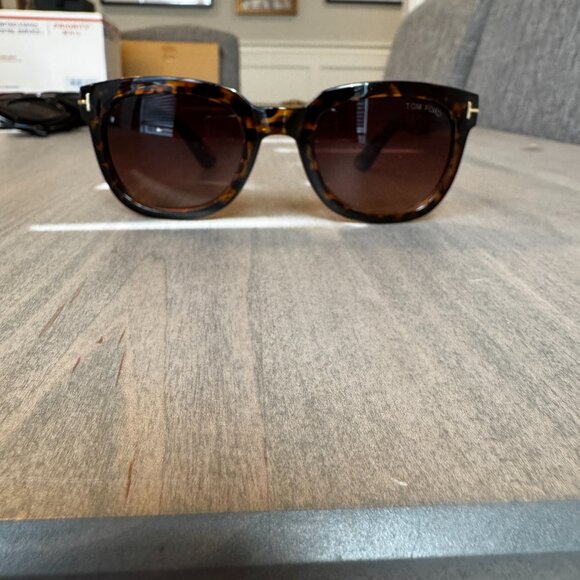 Unisex sunglasses brown tortoise shell designer - Picture 2 of 6